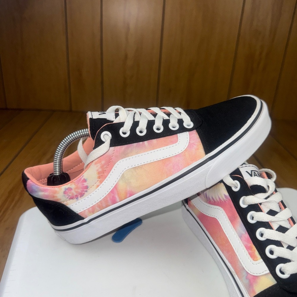 Vans‎ Ward Low Top Tie Dye Black Pink Sneakers Womens 8.0 500714 Skate Shoes